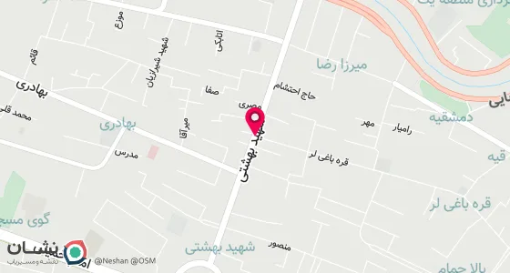 نقشه موقعیت تقریبی دفتر: تبریز خیابان شهید قره باغی سه راه بهشتی بالاتراز درما نگاه لقمان پلاک3/25