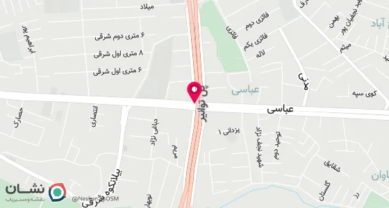 نقشه موقعیت تقریبی دفتر: تبریز خیابان عباسی نرسیده به تقاطع توانیر روبروی پست بانک ساختمان الماس طبقه اول