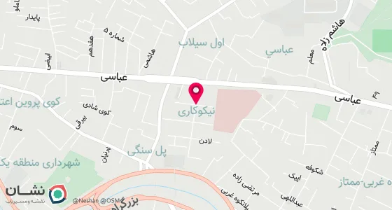نقشه موقعیت تقریبی دفتر: تبریز خ عباسی نرسید ه به بیمارستان نیکوکاری جنب مسجدامام سجاد (ع)ساختمان الماس طبقه1