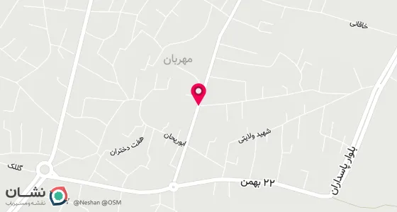 نقشه موقعیت تقریبی دفتر: مهربان - خیابان امام - روبروی شهرداری