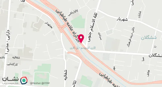 نقشه موقعیت تقریبی دفتر: تبریز خ چایکنار پشت ساختمان بیمه تامین اجتماعی اول دمشقیه