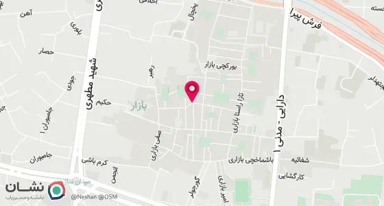 نقشه موقعیت تقریبی دفتر: تبریز خیابان فردوسی نرسیده به بازار گرجیلر