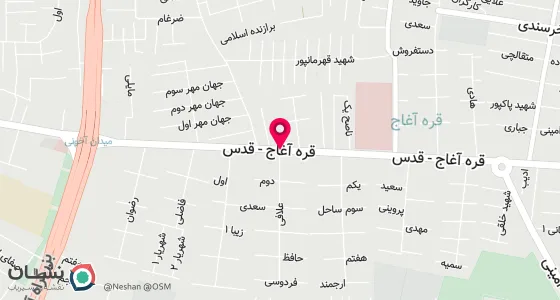 نقشه موقعیت تقریبی دفتر: تبریز خیابان قدس کوی شهید علافی 8متری شهید مقدم نژاد پلاک 14