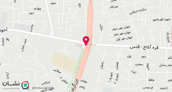 نقشه موقعیت تقریبی دفتر: خ آذربایجان- مابین چهارراه بهارو آخونی-جنب نمایشگاه ستایش- کوچه نسیم- پلاک 1