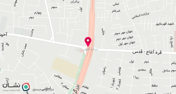 نقشه موقعیت تقریبی دفتر: تبریز خیابان آخونی فلکه دامپزشکی طبقه فوقانی داروخانه عظیمی