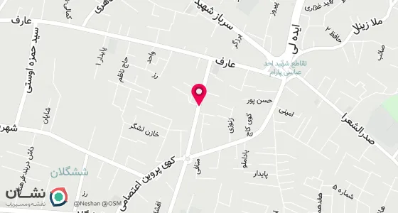 نقشه موقعیت تقریبی دفتر: تبریز-چهارراه شهید بهشتی- ( منصور سابق) برج ابریشم- طبقه سوم اداری واحد 8