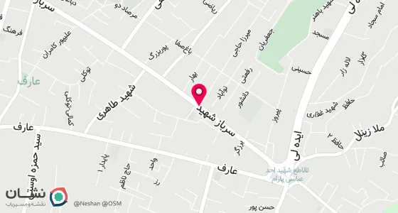 نقشه موقعیت تقریبی دفتر: تبریز -سرباز شهید جنب مسجد صفای بنی هاشم ک27