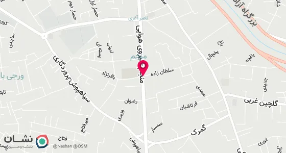 نقشه موقعیت تقریبی دفتر: تبریز خیابان منجم سلطان زاده شهید صمدی وثوق کوچه شیرفروشان پلاک 26