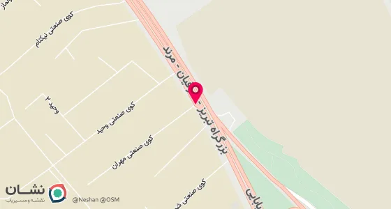 نقشه موقعیت تقریبی دفتر: تبریز دروازه تهران خیابان سعدی طبقه دوم بیمه ایران