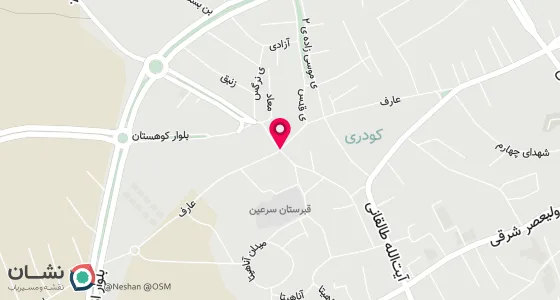 نقشه موقعیت تقریبی دفتر: اردبیل سرعین خیابان عارف پلاک1