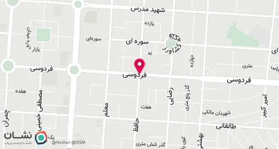 نقشه موقعیت تقریبی دفتر: سلماس خیابان فردوسی تقاطع حافظ جنب تالار چهل ستون طبقه فوقانی