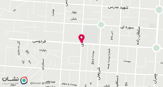 نقشه موقعیت تقریبی دفتر: سلماس خیابان فردوسی روبروی سینما سعدی بازار امام رضا طبقه فوقانی