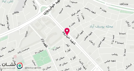 نقشه موقعیت تقریبی دفتر: اردبیل-خ بعثت- نرسیده به هتل مهدی- ساختمان سینوهه- طبقه دوم - واحد5