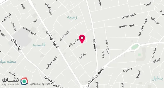 نقشه موقعیت تقریبی دفتر: اردبیل میدان قیام کوچه یقینه خاتون پلاک92