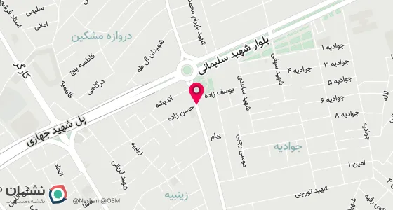 نقشه موقعیت تقریبی دفتر: اردبیل - چهار راه حسینیه بطرف حسن آباد