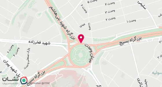نقشه موقعیت تقریبی دفتر: اردبیل - میدان بعثت(علی آباد) جنب بانک صادرات