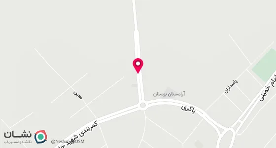نقشه موقعیت تقریبی دفتر: نمین - شهر آبی بیگلو جنب بانک کشاورزی