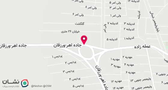 نقشه موقعیت تقریبی دفتر: اهر میدان ازادی ( یادبود ) جنب قنادی سامان طبقه دوم