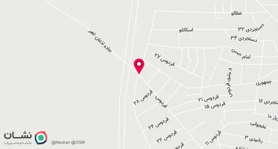 نقشه موقعیت تقریبی دفتر: اهر -بالاتر از سه راه دانشسرا - طبقه فوقانی ابزار فروشی فرخ زاده