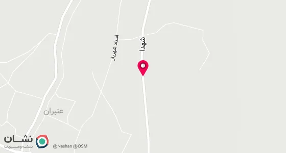 نقشه موقعیت تقریبی دفتر: نمین - عنبران - خیابان ساحلی