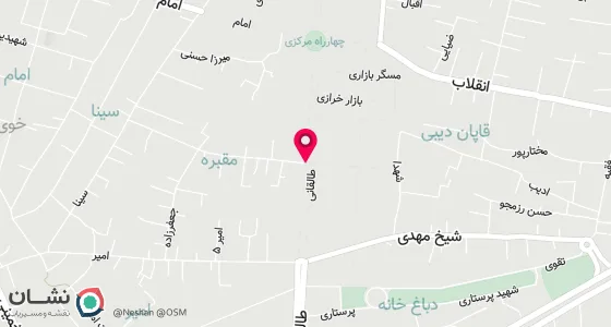نقشه موقعیت تقریبی دفتر: خیابان طالقانی-روبروی مقبره- طبقه فوقانی- - ساختمان طسوجی