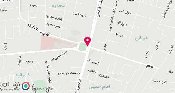 نقشه موقعیت تقریبی دفتر: میدان امام- اول خیابان طالقانی- طبقه فوقانی- ساختمان شاهنده