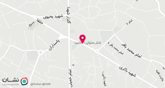 نقشه موقعیت تقریبی دفتر: هادی شهر-خیابان شهید باکری