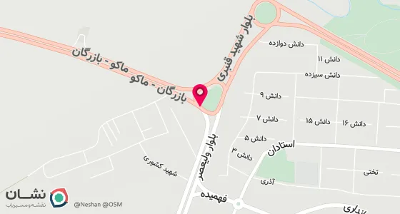 نقشه موقعیت تقریبی دفتر: ماکو خیابان امام معرفت روبروی مجتمع نیلوفر نبش کوچه شهید افخمی