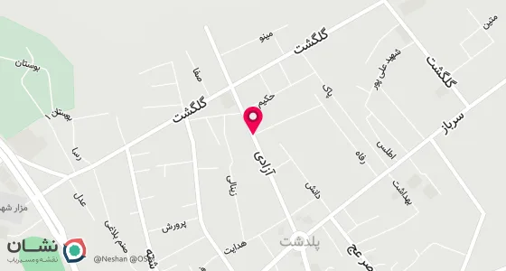 نقشه موقعیت تقریبی دفتر: پلدشت خیابان ساحلی جنب فروشگاه رفاه