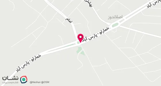 نقشه موقعیت تقریبی دفتر: ضلع جنوب غربی میدان نماز-طبقه فوقانی